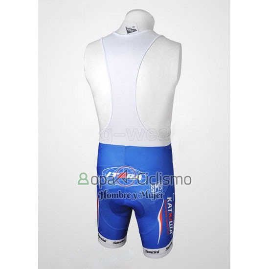 Katusha Ropa Ciclismo Culotte Corto 2010 Mangas Cortas Azul y Azul